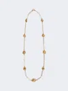 Max Mara Plated Metal Necklace In Gold