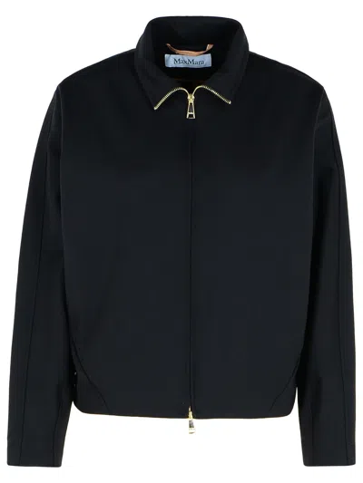 Max Mara Plava Black Polyamide Blend Sweatshirt