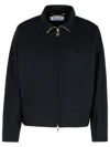 Max Mara Plava Black Polyamide Blend Sweatshirt