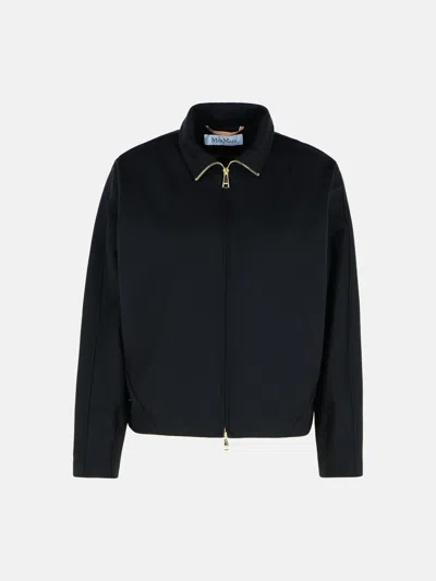 Max Mara 'plava' Black Polyamide Blend Sweatshirt