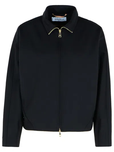 MAX MARA MAX MARA 'PLAVA' BLACK POLYAMIDE BLEND SWEATSHIRT