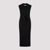 Max Mara Women Sleeveless Wool And Cashmere Coat In Nero