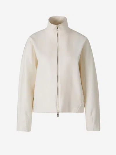 Max Mara Plava Nylon Jacket In White