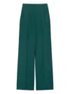 Max Mara Fernet Wide Leg Wool Cashmere Trousers In Green