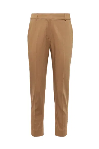 Max Mara Belt Loops Slacks In Brown