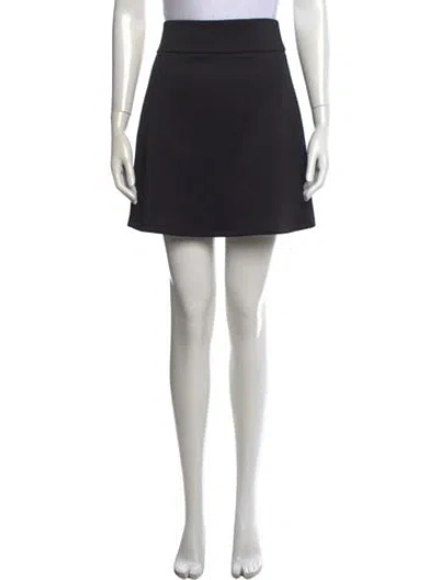 Pre-owned Max Mara Pleated Accents Mini Skirt In Black