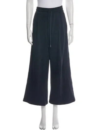 Pre-owned Max Mara Pleated Accents Sweatpants In Blue