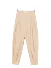 Max Mara Pleated Balloon Trousers In Brown
