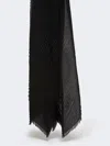 Max Mara Pleated Cashmere Stole In Black