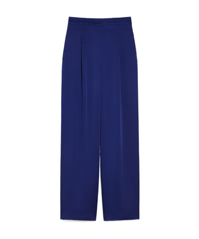 Max Mara Pleated Casual Pants In Purple
