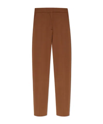 Max Mara Pleated Casual Pants In Brown