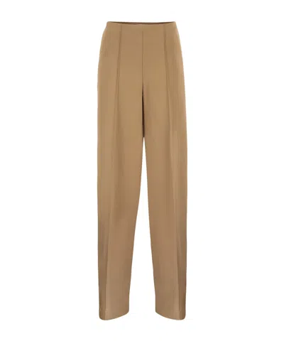 Max Mara Pleated Casual Pants In Brown