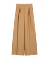 Max Mara Corte Pleated Casual Pants In Nude