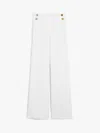 Max Mara Pleated Casual Pants In White