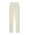 Max Mara Pleated Casual Pants In White