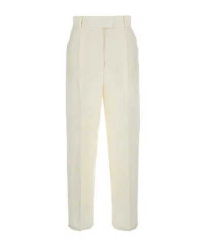 Max Mara Pleated Casual Pants In Multicolor