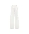 Max Mara Chenzia Wide-leg Pants In White