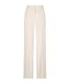 Max Mara Pleated Casual Pants In White