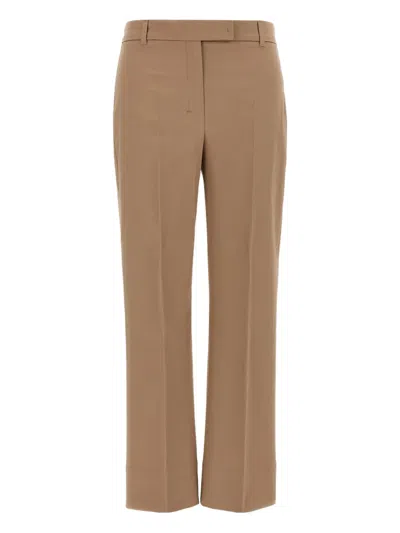 MAX MARA PLEATED COTTON TROUSERS