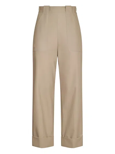 MAX MARA PLEATED CUFFED TROUSERS