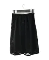 Max Mara Pleated Detail Skirt In Black