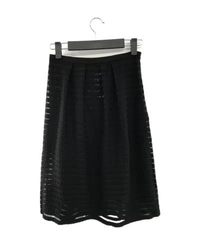 Max Mara Pleated Detail Skirt In Black