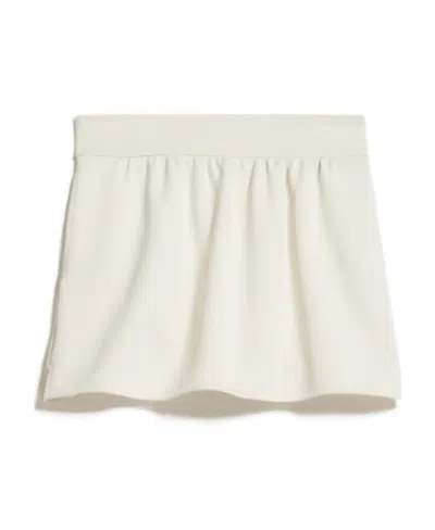 Max Mara Pleated Detail Skirt In White