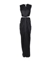 Max Mara Women Panaro Silk Satin Dress In Hourglass In Black