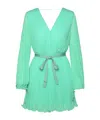 Max Mara Visita Green Polyester Dress In Green