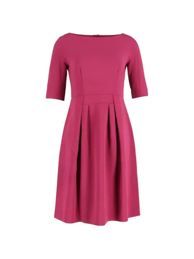 Pre-owned Max Mara Pleated Dress In Pink