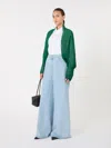 Max Mara Pleated Fabric Shrug In Green