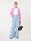 Max Mara Pleated Fabric Shrug In Pink