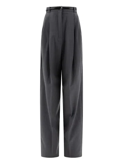 MAX MARA PLEATED-FRONT BELTED TROUSERS