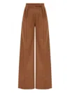 Max Mara Pleated-front Trousers In Brown