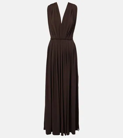 Max Mara Maxikleid In Braun