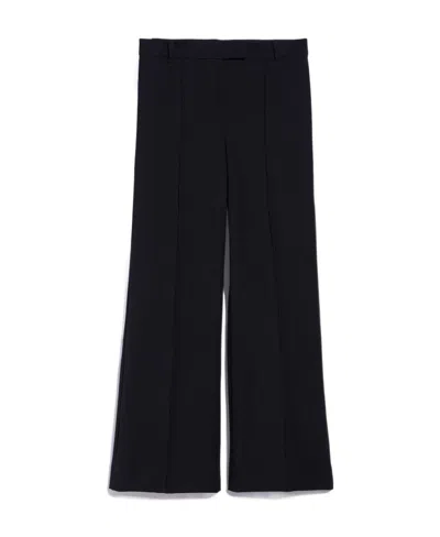 Max Mara Pleated High-waisted Casual Pants In Black