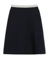 Max Mara Pleated Jersey Skirt