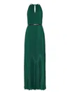Max Mara Pleated Midi Dress With Spaghetti Straps