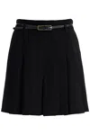 Max Mara Abilita Pleated Miniskirt In Black