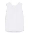 Max Mara Ofelia Sleeveless Poplin Top In White