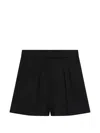 Max Mara Giugno Wool-blend Short In Black