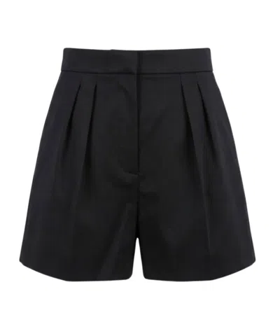 Max Mara Pleated Shorts In Black