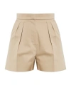 Max Mara Pleated Shorts In Multi