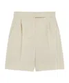 Max Mara Jessica Pleated Shorts In Nude