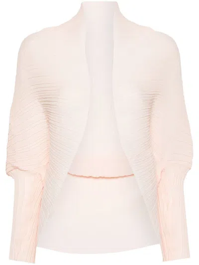 Max Mara Pleated Shrug In Pink