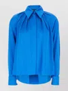 Max Mara Pleated Silk Shirt Buttoned Cuffs