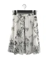 Max Mara Pleated Skirt In Gray
