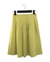 Max Mara Pleated Skirt In Green