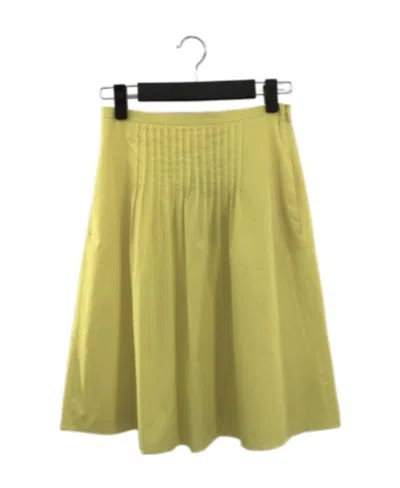 Max Mara Pleated Skirt In Green