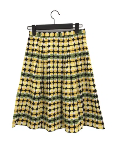 Max Mara Pleated Skirt In Green